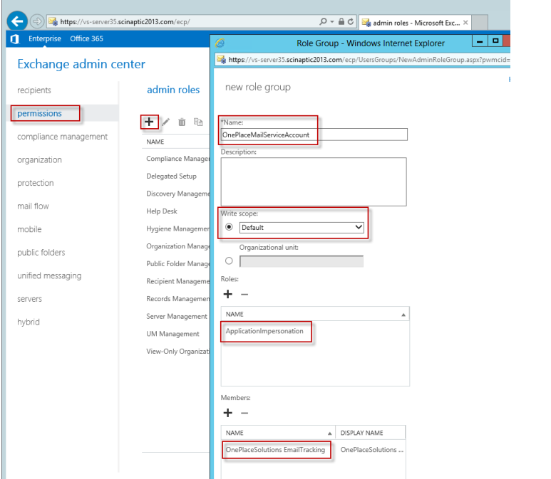Impersonation Account